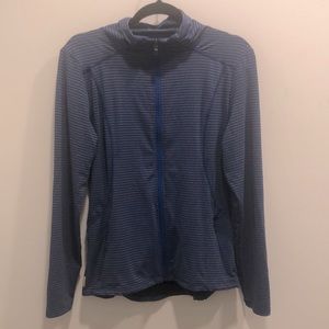 UPF 50 striped zip up - women’s XL